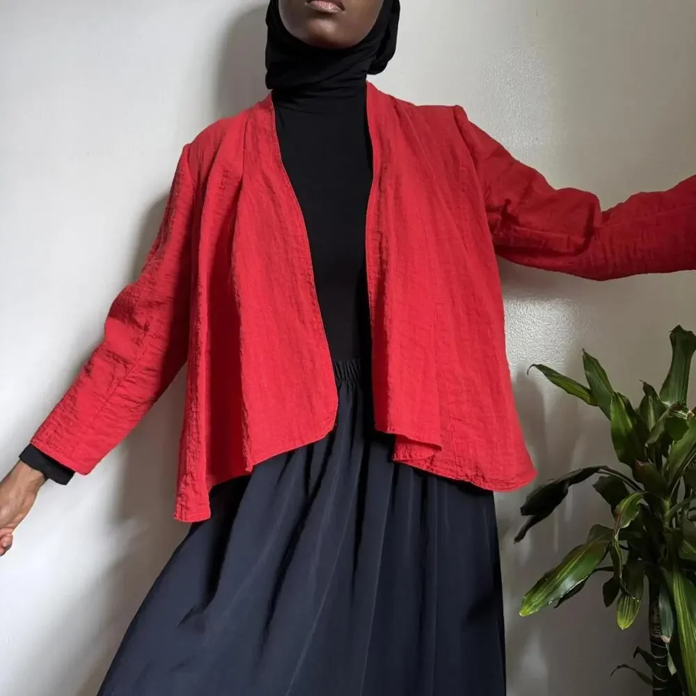 Vintage Red lightweight‎ cardigan size 2